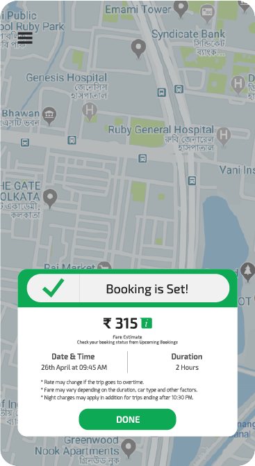 Online App Booking driver for private cars
